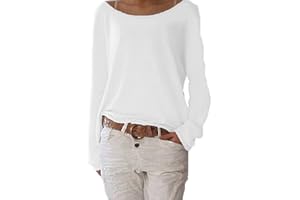 ZIOOER Women's Long Sleeve T-Shirt Crew Neck Loose Blouse Long Sleeve Shirts Shirt Pullover Sweatshirt Top Tops Shirts