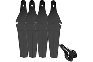 XDANWNG 4 Pcs Mudguard Protection Plastic Folding Road Fenders Waterproof Mudguard Rear Guard Foldable Ass Saver Cycling Bike Fixed Gear Mudguard Mountain Bike Accessories for Mountain Road Bike Bicycle