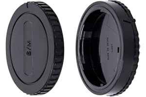 JJC Body Cap + Rear Lens Cap Set for Sony Alpha A-Mount/Minolta AF Mount DSLR Cameras & Sony Alpha A-Mount/Minolta AF Mount Lens System (1 Set)