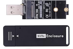 CHENYANG CY M.2 NVME SSD Enclosure Adapter USB 3.1 Gen2 10Gbp a NVME PCI-E M-Key Solid State Drive Box esterno per SSD NVMe M-Key M.2 da 2242 mm 2230 mm NVMe M-Key M.2