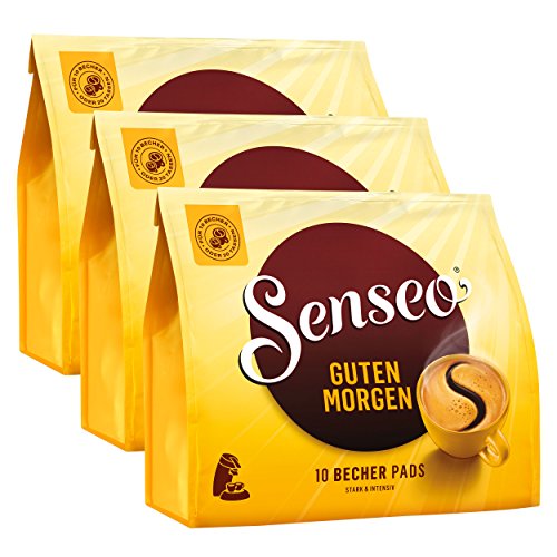 SENSEO Kaffeepads Guten Morgen XL – Stark & Intensiv, 10er Pack, Je 125 G