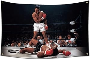 EWRITN "Be the Greatest"-Flagge für Zimmer, Jungs, Fitnessstudio, Wanddekoration, Studentenwohnheim, Männerhöhle, 90 x 150 cm, Banner, coole Motivation, Box-Poster, coole Flaggen, motivierende Wandkunst,