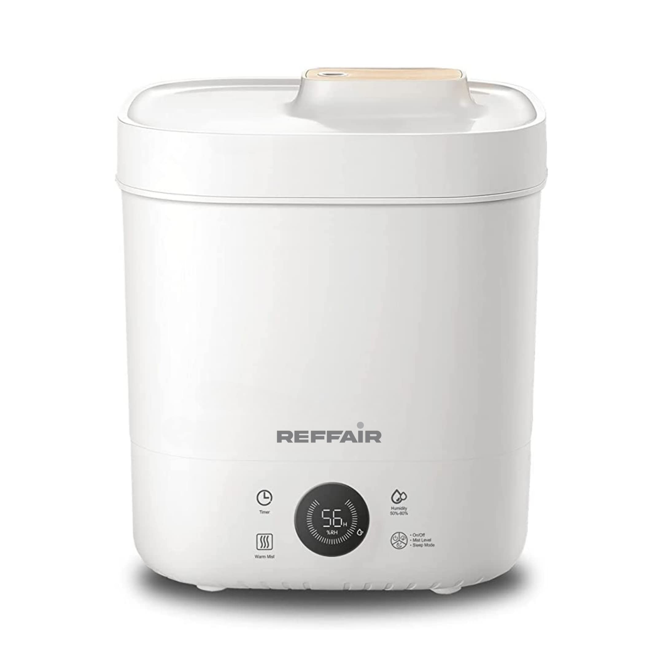 Reffair Caligo 500 Smart Ultrasonic Humidifier | Cool & Warm Mist With Timer Function - Work All Seasons | Top-Fill Design & 