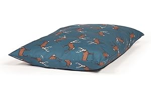 Danish Design Teal Woodland Hare Machine Washable Deep Filled Dog/Puppy Deep Duvet Cover Large