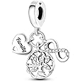 MULA 925 Sterling Silver Charms for Bracelets Family Love Dangle Cross Pendants Beads Charm Jewelry for Women