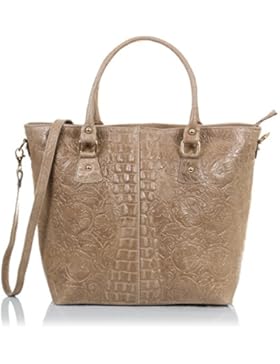 FIRENZE ARTEGIANI Ledertasche Shopper MADE IN ITALY. AUTHENTISCHE ITALIENISCHE HAUT