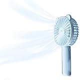 Ventilatore a mano per Kühlen Mini ventilatore USB tascabile con stanghetta a 3 velocità Vento forte, applicabile per l'ester