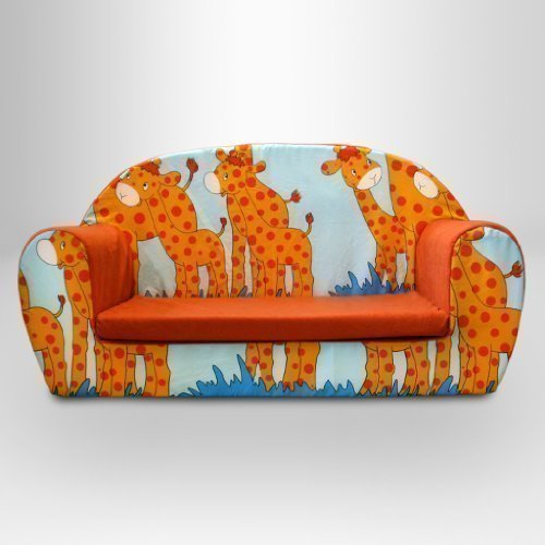 Ready Steady Bed Childrens Foam Sofa, Savannah - Giraffe