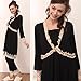 MA8174 Lace Maternity and Nursing Nightie (UK 8-10, black)
