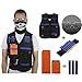 Produktbild Tourwin Taktische Weste Jacke Kit für Nerf Guns N-Strike Elite Serie, mit 50 Zusätzliche Dart, (30 Stück Kugeln als Bonus) 2 Ladestreifen, Gesichtschutz und Schonungsbrille