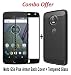 GOELECTRO Premium Quality Brushed Armor Shock Proof Soft TPU Back Case For Moto G5S Plus (Black) + 2.5D curved 3D Edge to Edge Full Screen Tempered Glass Mobile Screen Protector - ( Black ) RS.349.00