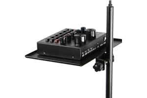 Milisten Mobile Phone Live Tripod Microphone Sound Card Tray - Durable Abs Holder for Streaming Recording and Karaoke - Easy Clip-on Design High Edge to Prevent Spills