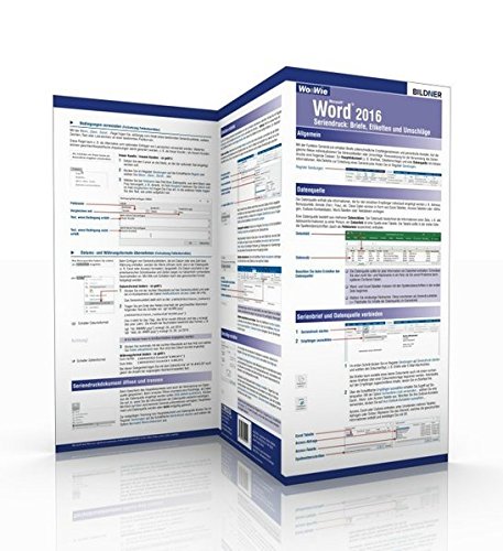 Wo&Wie: Word 2016 Seriendruck: Briefe, Etiketten und Umschläge