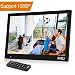 Produktbild MRQ 14.1" Digitaler Bilderrahmen, 1280x800 HD Bildschirm, unterstützt 1080P, Bewegungssensor Funktion, unterstützt USB SD und Multi-Format, Video Musik Foto E-Book Wiedergabe, Uhr Kalender Alarm