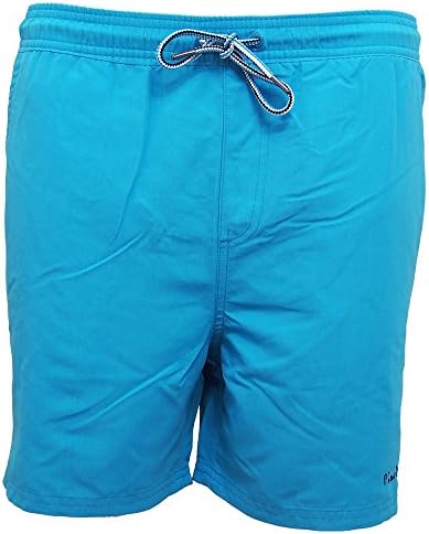 Pierre Cardin Mens Summer Swim Shorts with Signature Embroidery (X-Large, Turq)