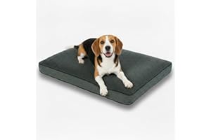 MH Home Dog Bed With Removeable Washable Cover, Pet Cat Beds Cushion Mattress, Soft Warm Dog Mat Pad For Dogs (Medium 60 x 80 cm, Highland)