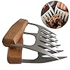 Dubens 2 Stck Fleisch Krallen Edelstahl Pulled Pork Krallen Bear Paws Shredder Claws Mit Wooden Handle Grill Fleischgabeln Brentatzen Fleisch Klauen Gabeln Fr Gebratenes Pork Beef Chicken Bbq