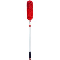 OXO Good Grips Microfiber Duster Refill - Double-Sided Refill Head - Machine Washable - Thin And Flexible For Tight Spaces - Removes Dust Without Chemicals