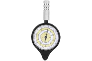 CYTGOUPER Mini Outdoor Kartenmesser, Präziser Messuhr und Kilometerstand Rechner für Camping, Wandern und Radfahren, Kurvimeter mit Metallrad für Entfernungsberechnung auf Karten