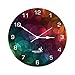 Hoopoe Decor Abstract color 2 Trendy Wall Clock RS.499.00