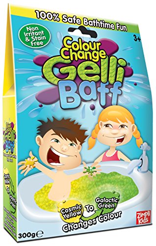 Colour Change Gelli Baff Cosmic Yellow to Galactic Green 300g Pack