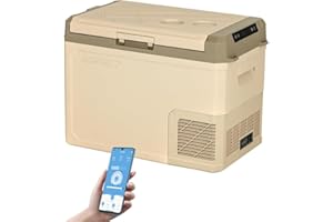 Alpicool GE40 40L Nevera Portátil Eléctrica Refrigerador de Coche 12V 24V Mini frigorífico CA 220v para Hogar, Camping, Viajes, Automóvil, 20ºC a 20ºC