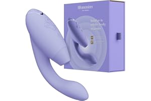 Womanizer Duo 2 Succionador de clítoris para mujer - Estimulador de clítoris y punto G - Smart Silence - Succionador mujer con 14 niveles de intensidad - Lila