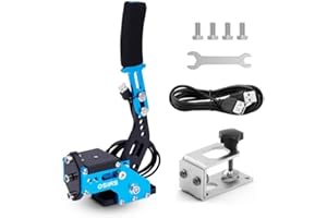 OSIAS 64Bit PC USB Handbrake SIM for Racing Games T500 G25/G27/G29 FANATECOSW Dirt Rally (BLUE)