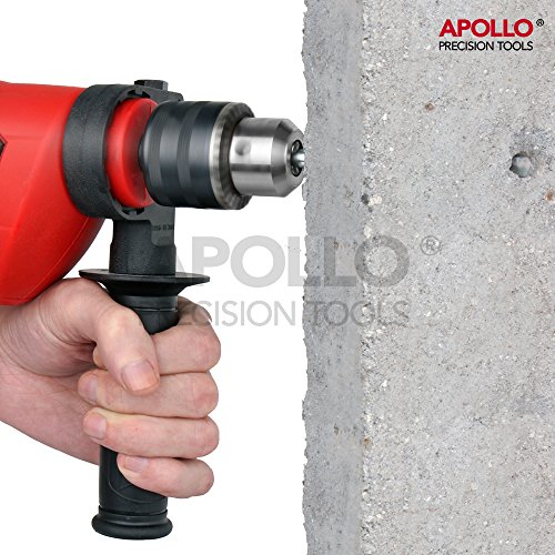 Apollo Kraftvoller 710 Watt Profi-Bohrer mit 13mm Hochleistungsbohrfutter, Hammerfunktion für das Bohren in Beton und Stein. Abstellbare Schlagfunktion für das Bohren von Stahl und Holz und das Drehen von Schrauben - 6