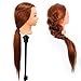Beautystar 75CM Yaki Synthetic Hair Hairdressing Cosmetology Mannequin Manikin Training Training Head With Clamp Stand and Gifts