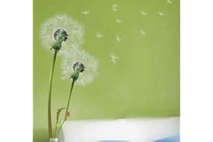 WALPLUS 50x110cm Wall Stickers Flying Dandelion Stylish Grass Removable Self-Adhesive Mural Art Decals Vinyl Home Decoration DIY Living Bedroom Office Décor Wallpaper Kids Room Gift, Multi-Colour