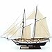 Produktbild Sorliva Segelboot-Modellbau-Set, 380 x 130 x 270 mm, selbstgemachtes Modellbauset, klassische Holz-Segelboote, Modell-Dekoration