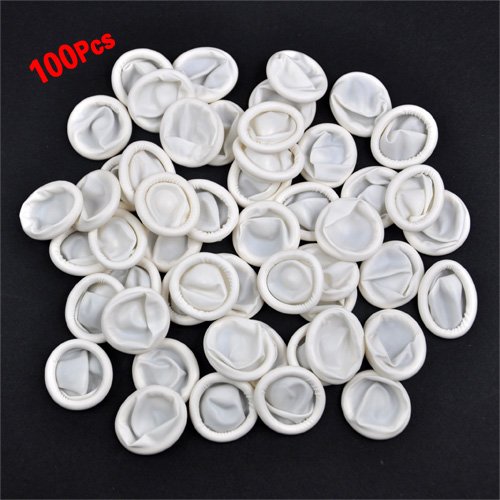 Dcolor 100 x Cubierta Protector de Latex Goma para Dedos