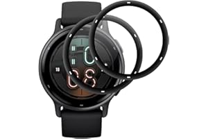 IQShield Panzer Schutz Glas für Garmin Vivoactive 5, HD Klar Panzer Schutzfolie, 3D Runde Kante Displayschutzfolie, Touch Sensitive, Blasenfrei, Anti-Kratzen Panzerfolie - 2 Stück