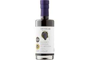 Odysea Balsamic Vinegar of Modena PGI, Traditional Italian Balsamic Vinegar, Glass Bottle, 250ml