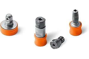 FEIN Set de accesorios QuickIN para taladro atornillador a batería para trabajar con metales, para atornilladoras a batería FEIN con alojamiento QuickIN/QuickIN MAX.