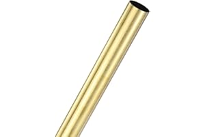 M METERXITY Messingrohr, 200mm Messing Rundrohr, 18mm Außendurchmesser 0,5mm Wandstärke H65 Messing nahtloses Rohr für Bau/Maschinenbau/DIY-Basteln, Metallgerades Rohr (18x0,5x200 mm)