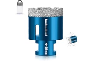JOISIDE Punte Trapano Diamantate 45 mm,Fresa Diamantata M14 Filo per Porcellana Granito Piastrella Marmo Taglio a Secco