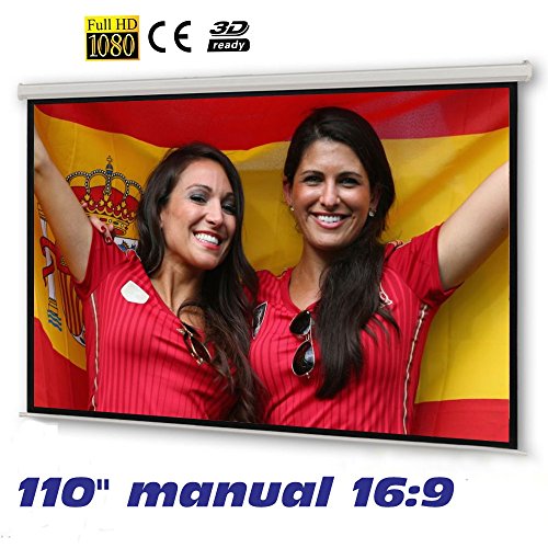 Pantalla de proyeccion manual de 110