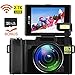 Price comparison product image Digital WiFi Camcorder, Weton Digital Video Camera Recorder with 16GB SD Card, 24.0MP Full HD 1080P 3.0 Inch Flip Screen Vlogging Camera with UV Lens, Flashlight for Youtube(Two Batteries Included)