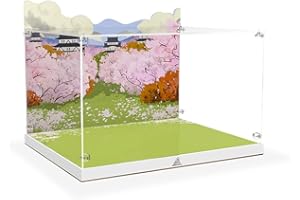 ALiquid Acryl Vitrine für Lego Burg Himeji 21060, 3MM Acryl Schaukasten für Lego 21060 (NICHT Enthalten Klemmbausteine Set)