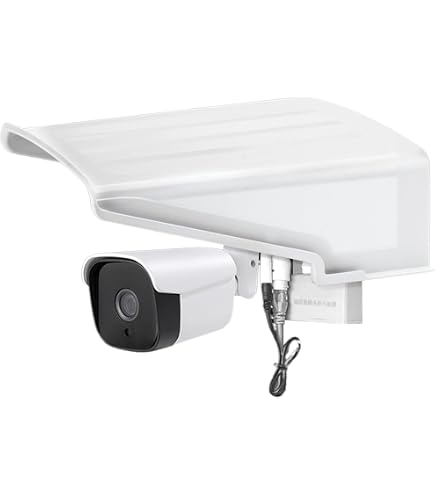 Couvercle Protection Caméra Extérieure – ABS Blanc 29x22x22 Cm | Anti-pluie, Poussière, UV - 10