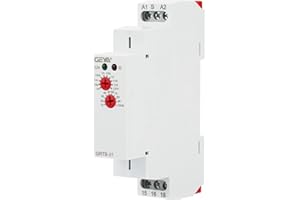 AELOA Relè di Ritardo,GRT8-B1 Relè Temporizzato a Funzione Singola Micro Spegnimento Ritardo Tempo di Ripetizione Relè Temporizzatore su Guida DIN AC 220 V