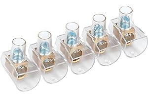 BRICOLEVA.IT Morsetti Unipolari Volanti per Cavi Elettrici - 1 Striscia da 5 Pezzi Disponibile in Diverse Dimensioni - Ideale per Lavori Fai da Te (16 mm)