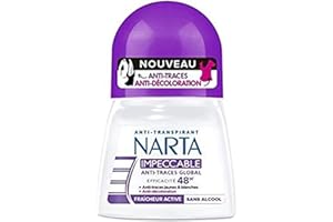 Narta Damski dezodorant kulkowy antyperspirant, antyślady i antyprzebarwieniowy 48h, 50ml