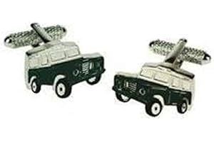 PREMIER LIFE STORE Onyx Art Metallic Landrover Jeep Cufflink's in a gift box - CK562