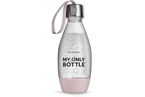 Sodastream - 0,5L My Only Bottle, Diskmaskinssäker, Bärögla, Rosa | Kompatibel med följande kolsyremaskiner: Enso, Art, Terra. E-Terra, Gaia