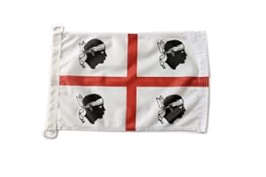 Bandiera Sardegna Pandiui23 Nautica Bianca 45 x 30 cm