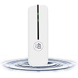KuWFi WiFi/WLAN LTE Modem Stick mit SIM-Kartensteckplatz，LTE 4G Dongle,150 Mbps USB mobiler WLAN-Dongle,Hotspot 4G WiFi Route