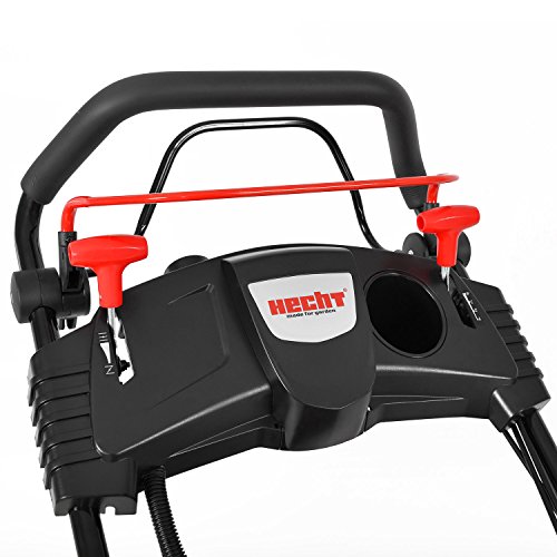 HECHT Benzin-Rasenmäher 5534 SWE Benzin-Mäher + Elektro-Start Funktion (Schnittbreite 51 cm, 60 Liter Fangkorbvolumen, 7-fache Schnitthöhenverstellung 25-75 mm, Radantrieb und Elektro-Start-Funktion) - 3